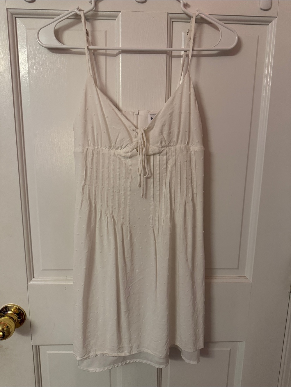 Princess Polly white Spaghetti-Strap Mini Dress